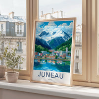 Juneau Poster | Alaska Wall Art | America Decor
