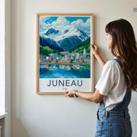 Juneau Poster | Alaska Wall Art | America Decor