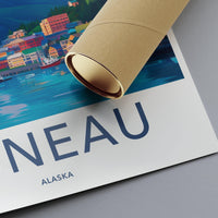 Juneau Poster | Alaska Wall Art | America Decor