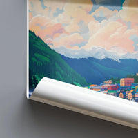 Juneau Poster | Alaska Wall Art | America Decor