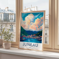 Juneau Poster | Alaska Wall Art | America Decor