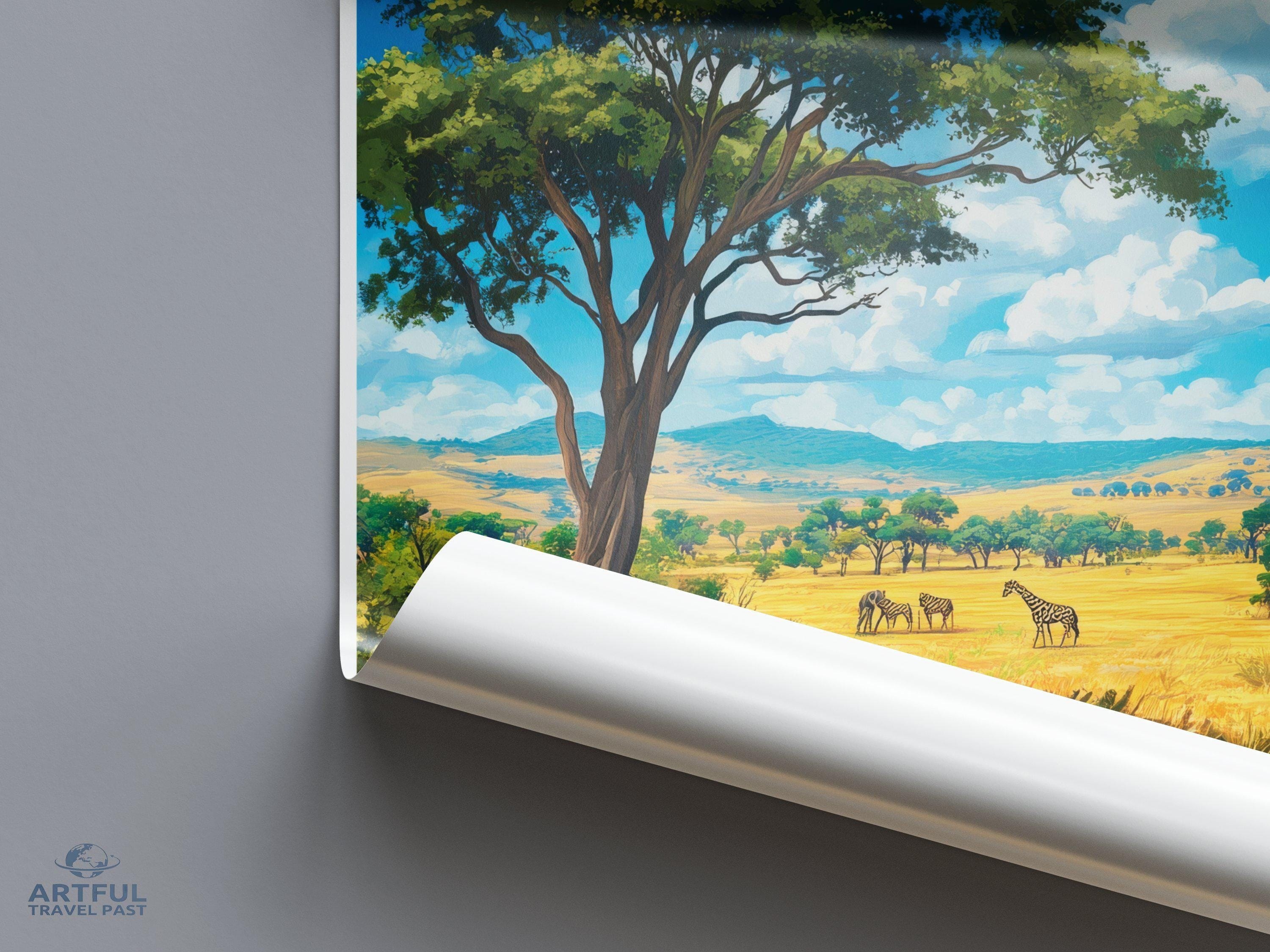 Kafue National Park Poster | Zambia Wall Art