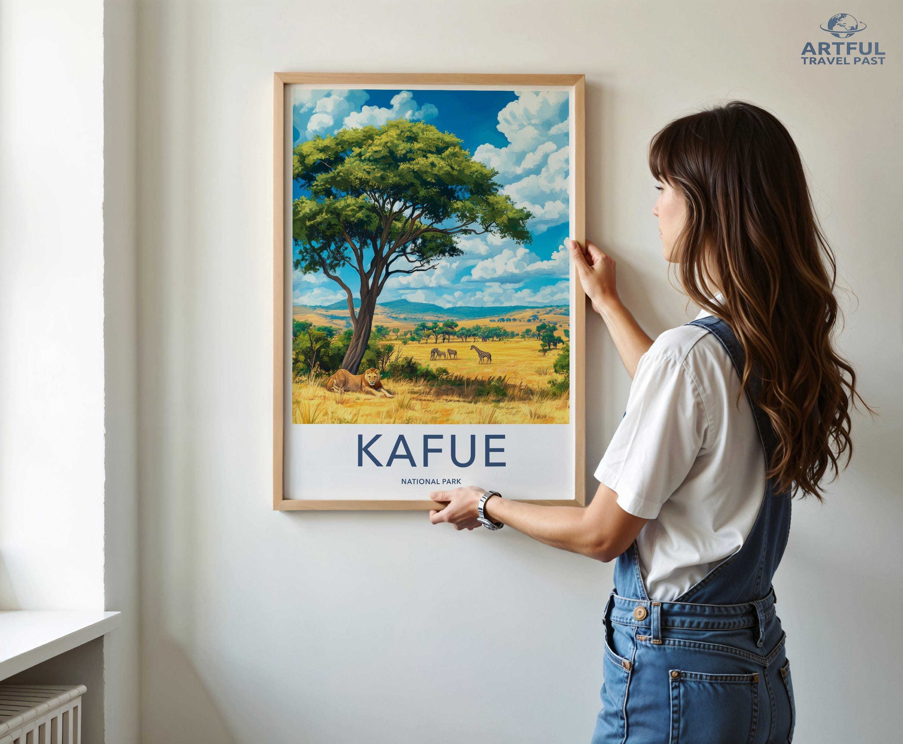 Kafue National Park Poster | Zambia Wall Art