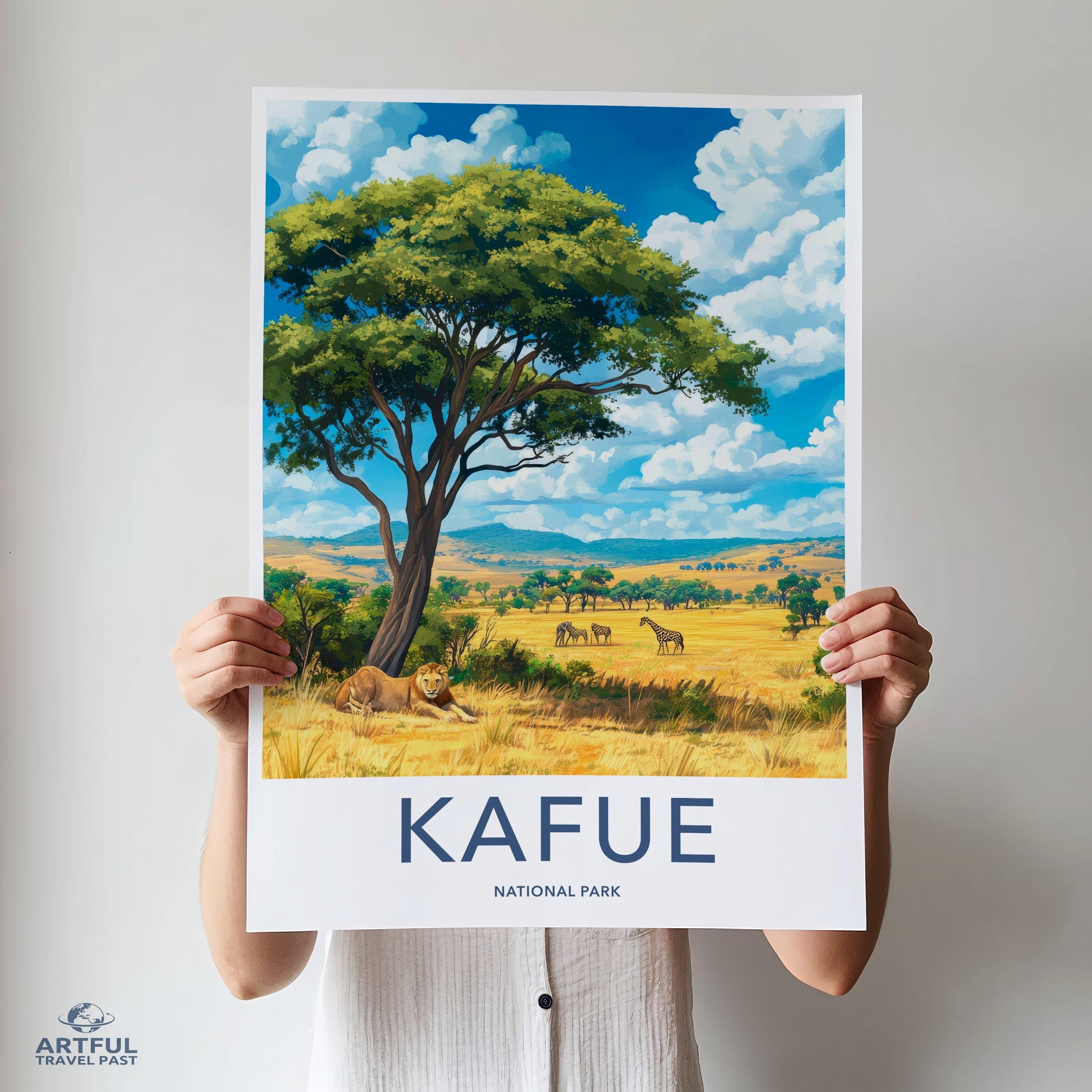 Kafue National Park Poster | Zambia Wall Art