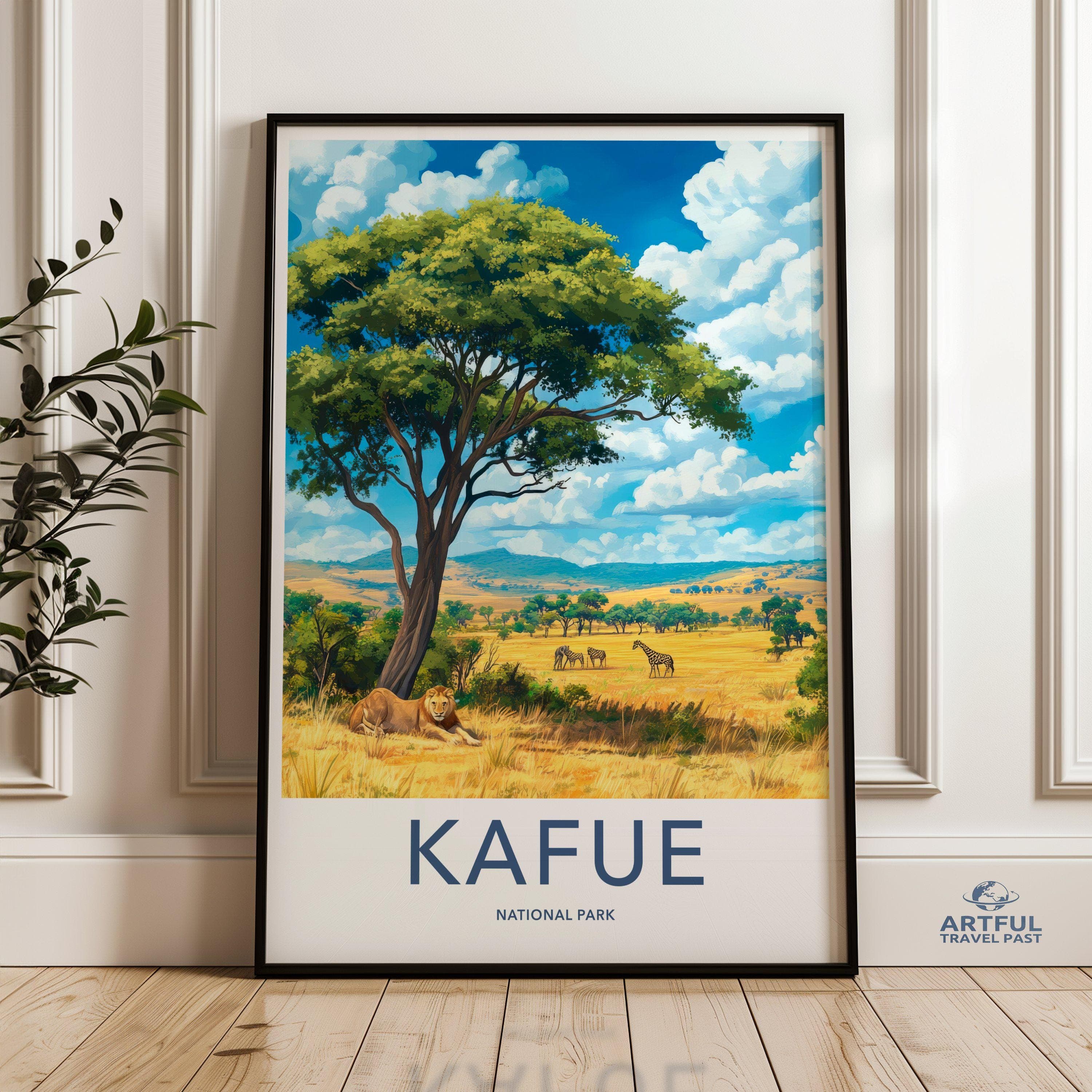 Kafue National Park Poster | Zambia Wall Art