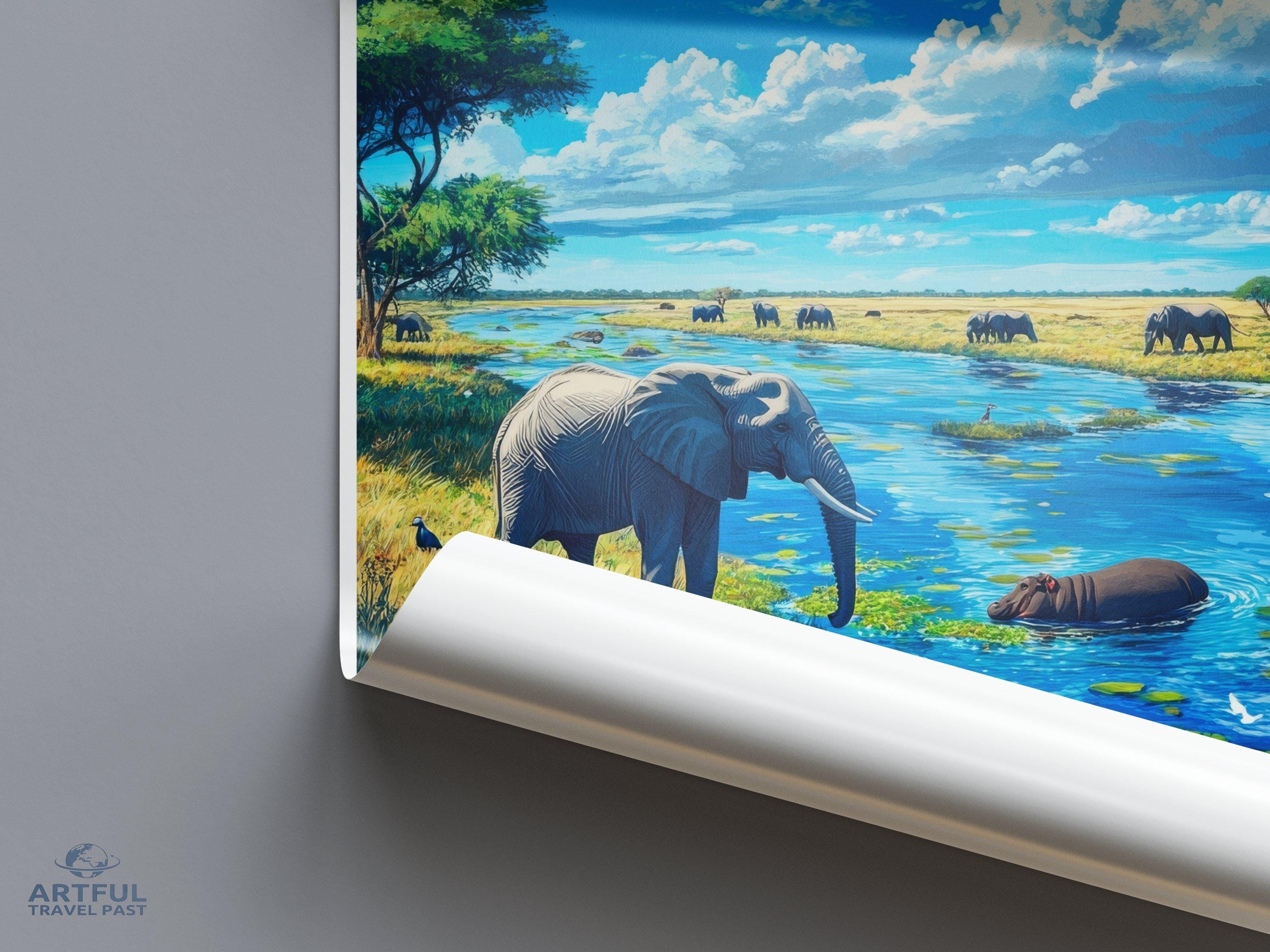 Kafue National Park Poster | Zambia Wall Art