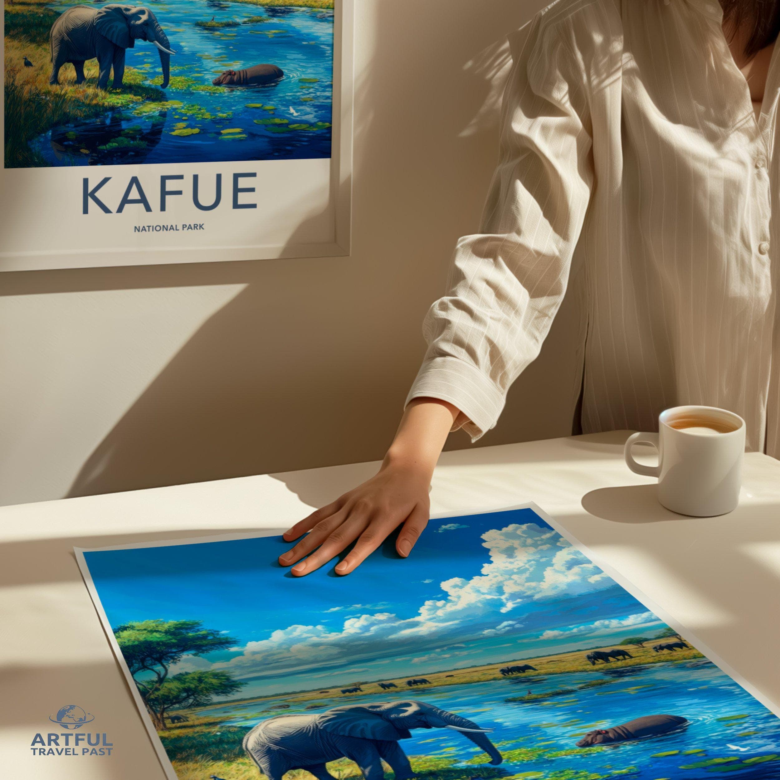 Kafue National Park Poster | Zambia Wall Art