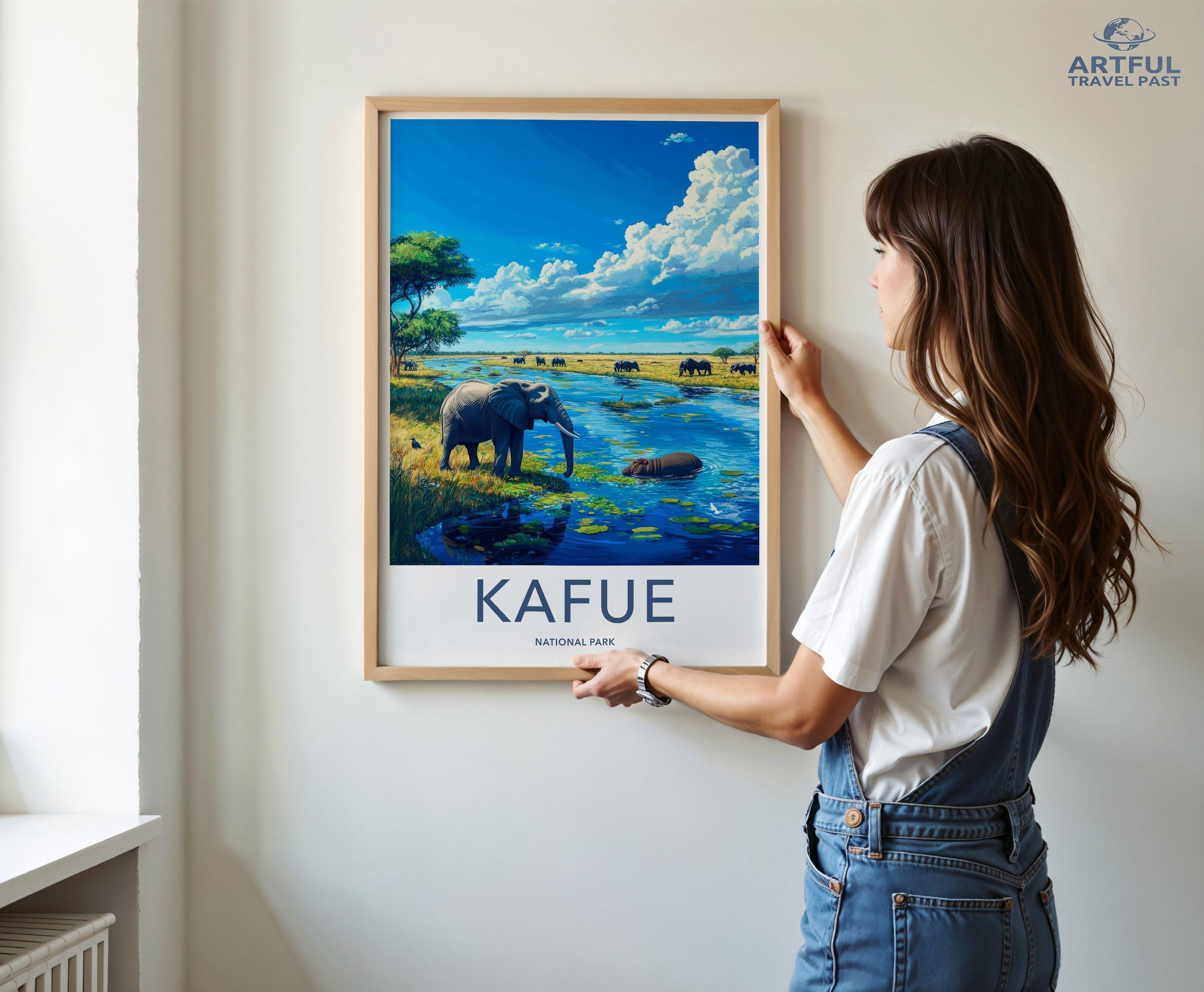 Kafue National Park Poster | Zambia Wall Art