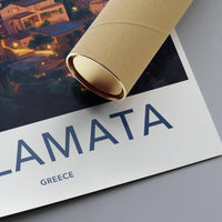 Kalamata Poster | Greece Wall Art | Balkans Decor