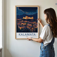Kalamata Poster | Greece Wall Art | Balkans Decor