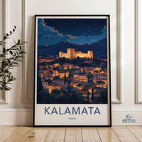 Kalamata Poster | Greece Wall Art | Balkans Decor