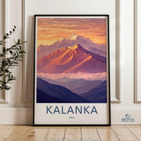Kalanka Mountain Poster | India Wall Art | Nature Decor