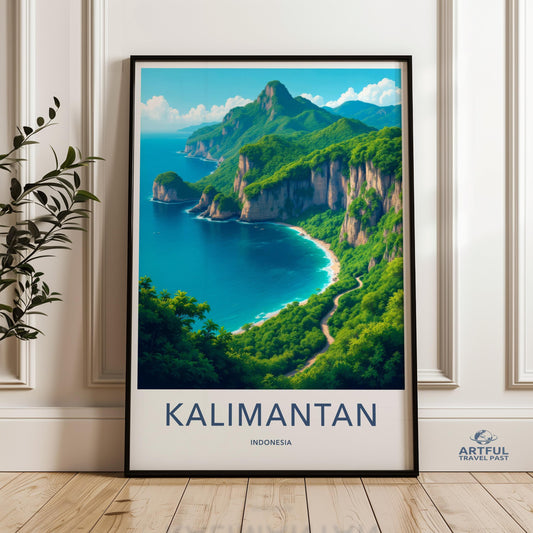 Kalimantan Poster - Indonesia Wall Art