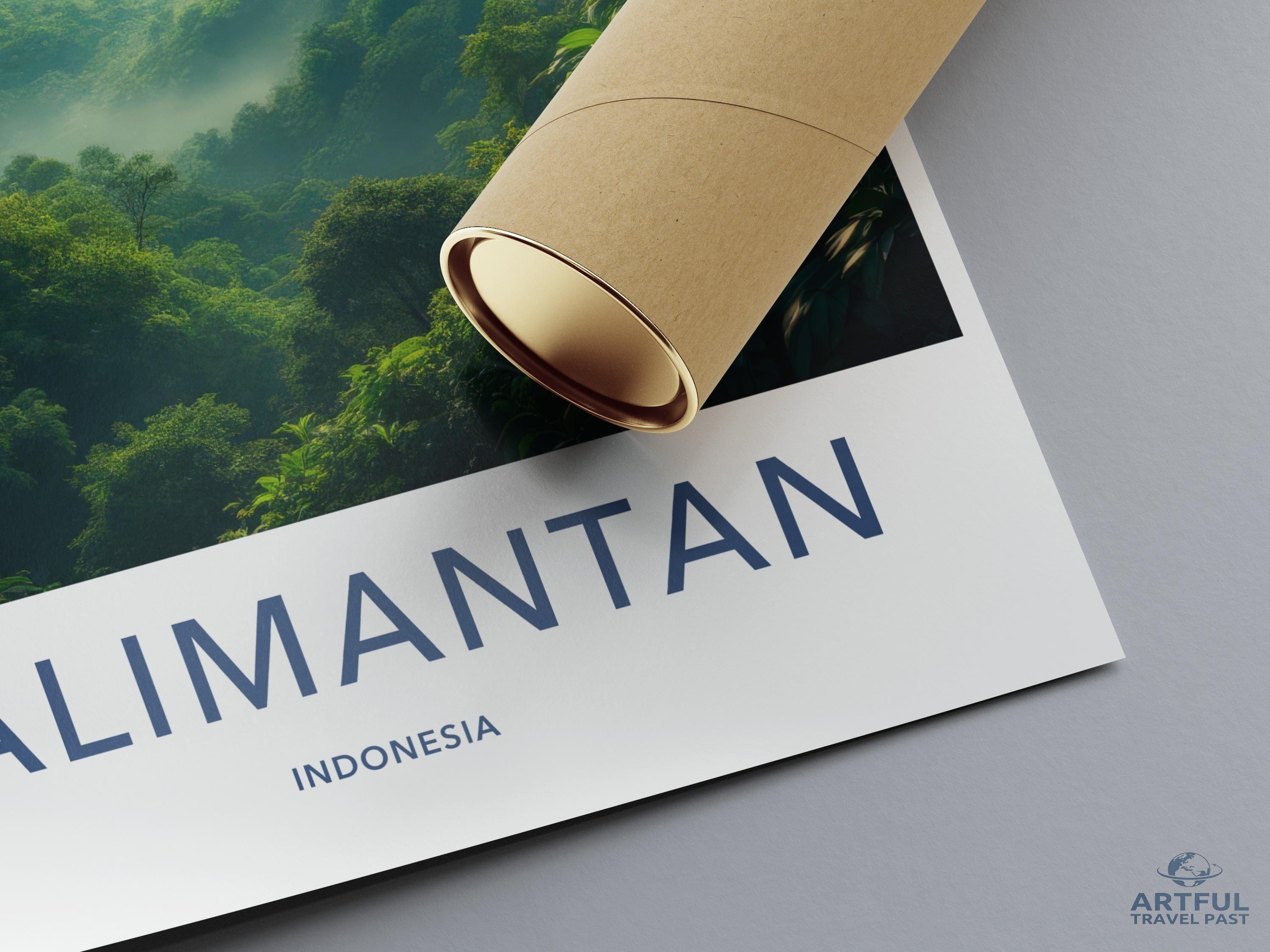 Kalimantan Poster - Indonesia Wall Art