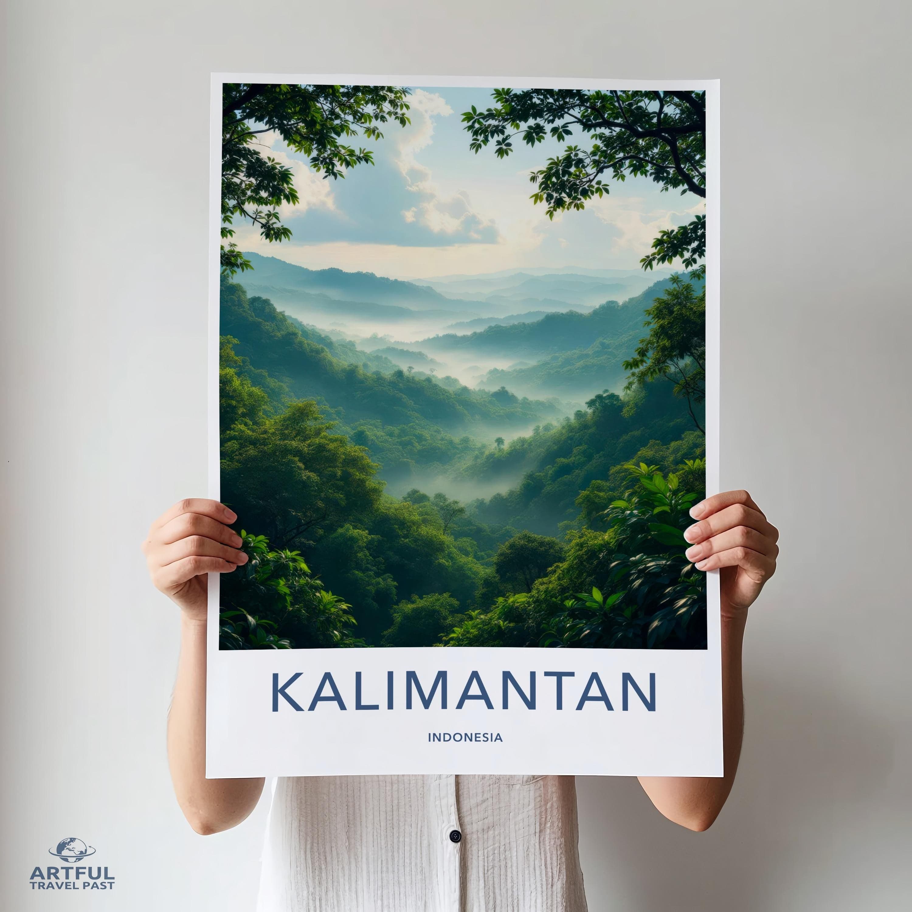 Kalimantan Poster - Indonesia Wall Art