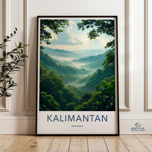 Kalimantan Poster - Indonesia Wall Art