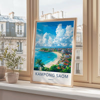 Kampong Saom Poster - Cambodia Wall Art