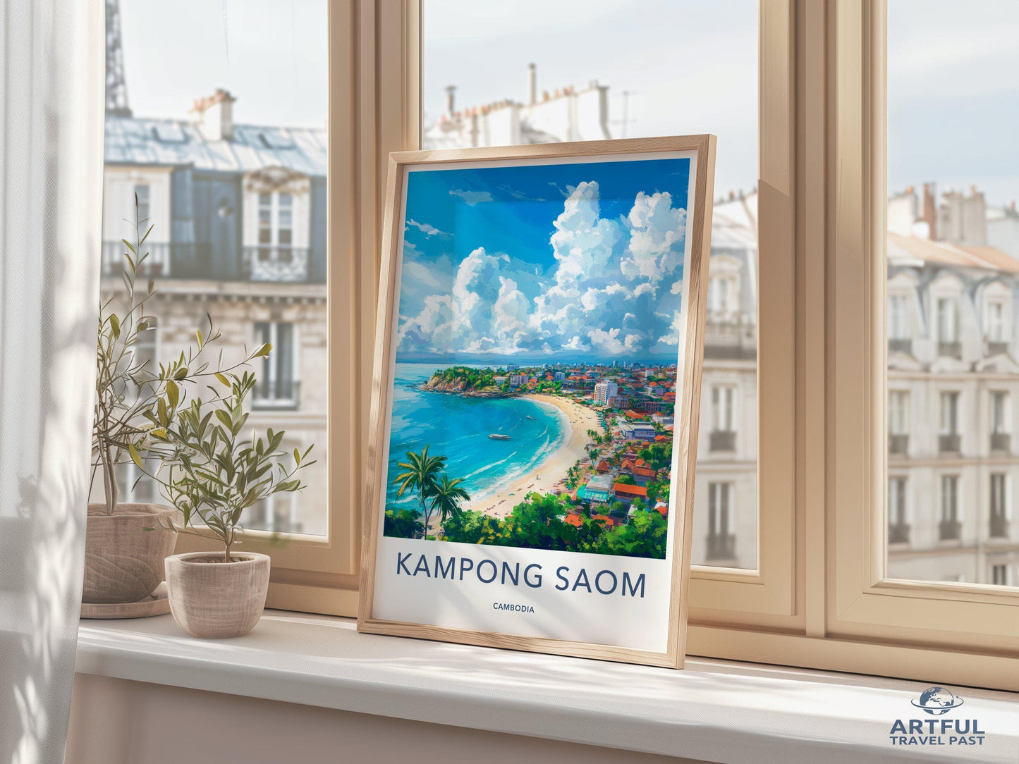 Kampong Saom Poster - Cambodia Wall Art