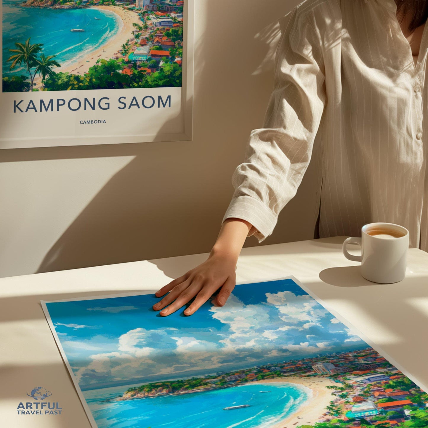 Kampong Saom Poster - Cambodia Wall Art