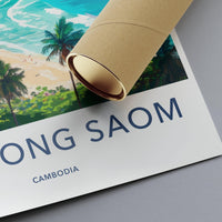 Kampong Saom Poster - Cambodia Wall Art