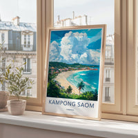 Kampong Saom Poster - Cambodia Wall Art