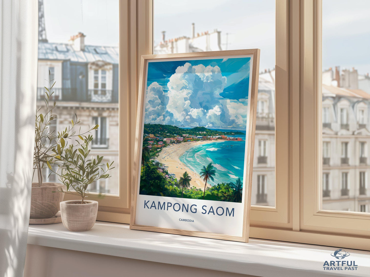 Kampong Saom Poster - Cambodia Wall Art