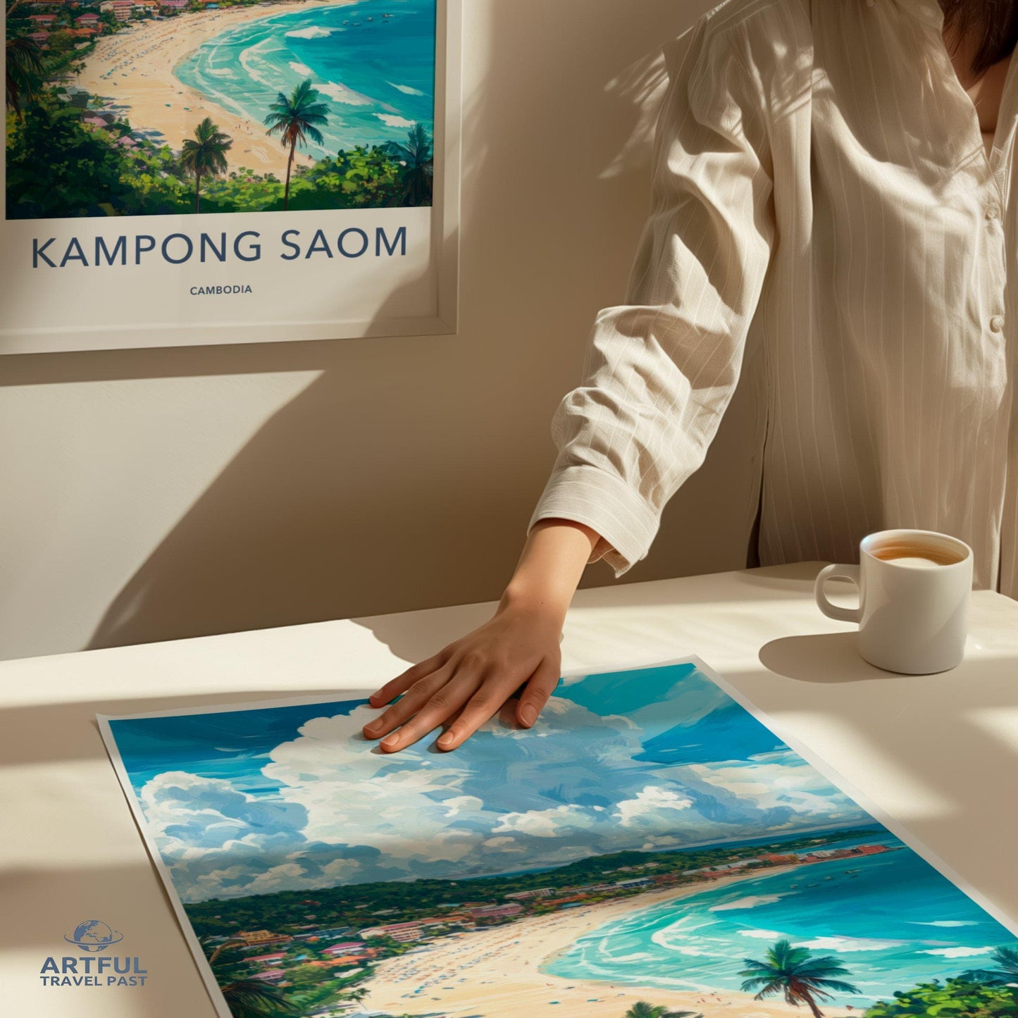 Kampong Saom Poster - Cambodia Wall Art