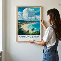 Kampong Saom Poster - Cambodia Wall Art