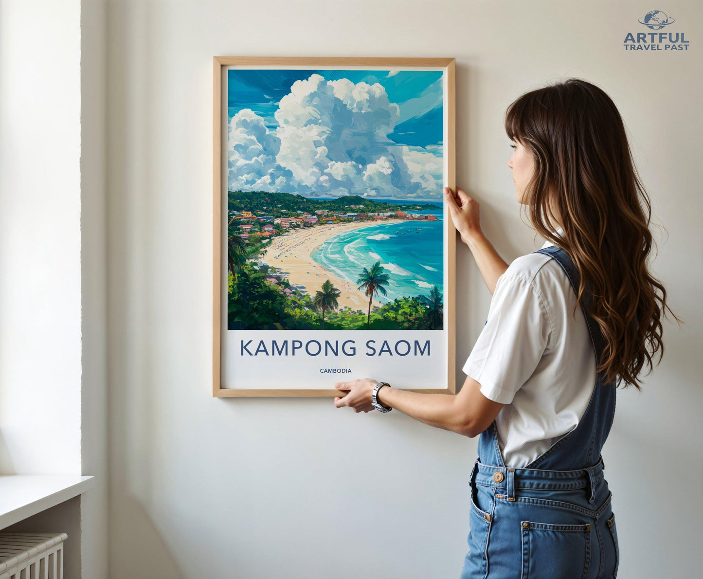 Kampong Saom Poster - Cambodia Wall Art