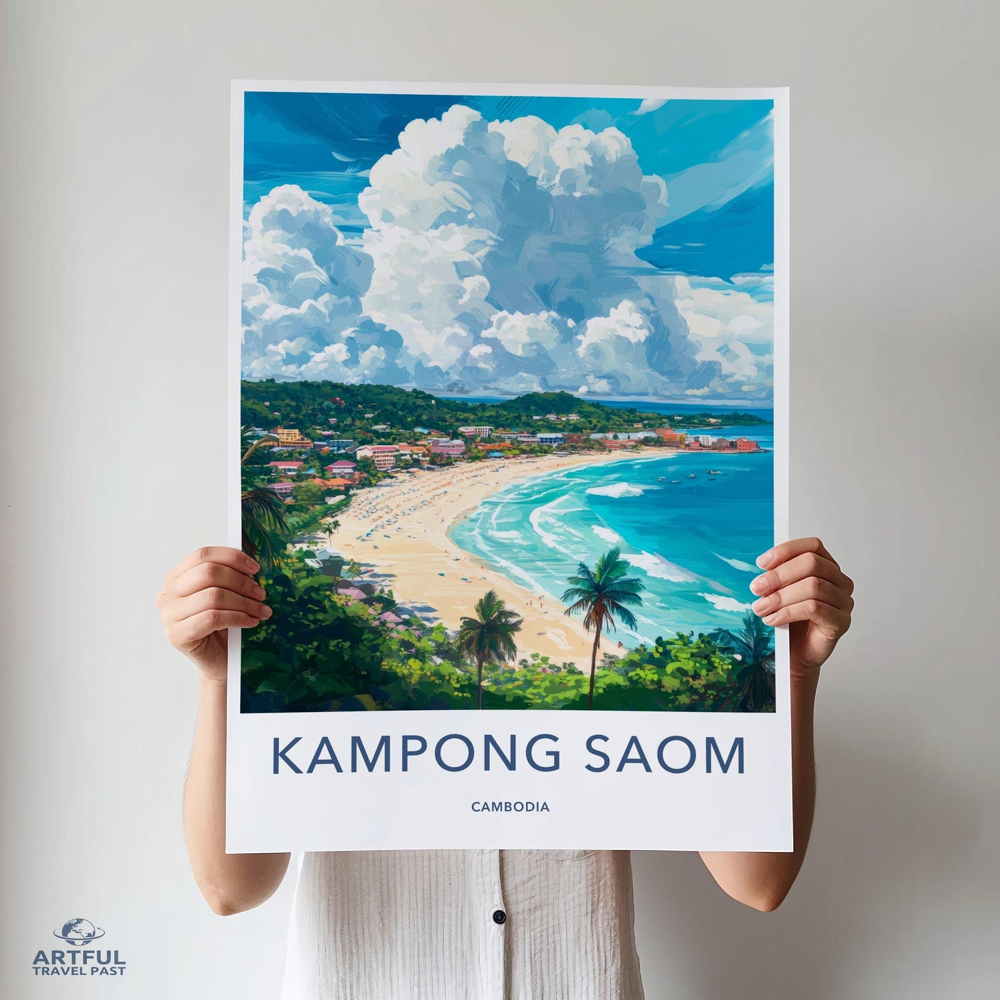 Kampong Saom Poster - Cambodia Wall Art
