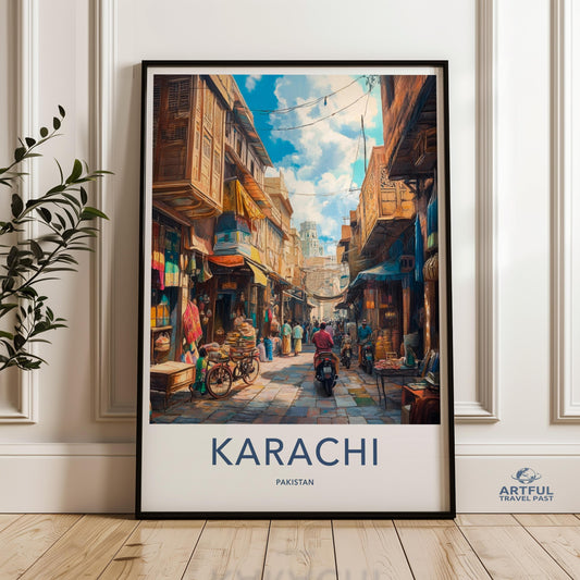 Karachi Poster - Pakistan Wall Art