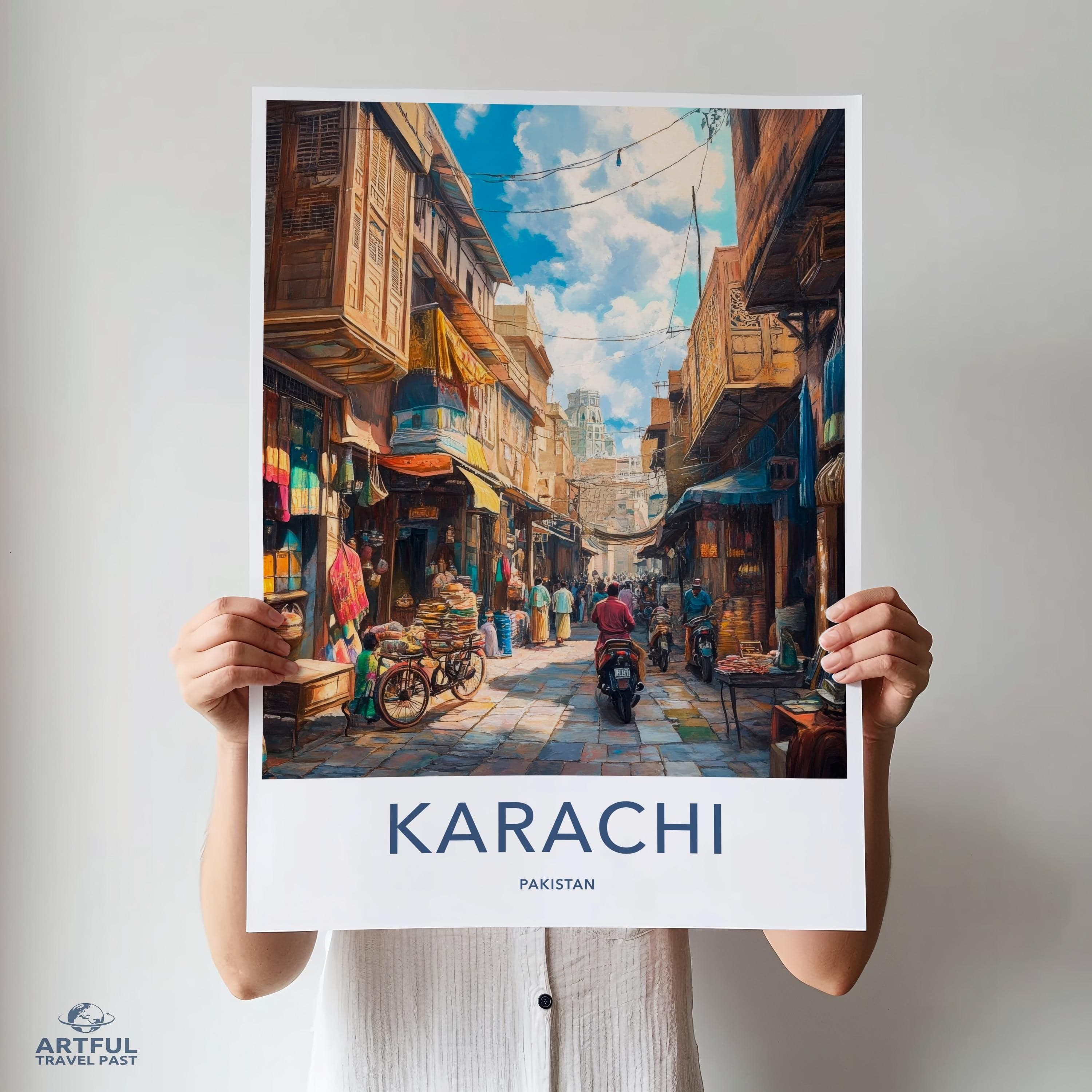Karachi Poster - Pakistan Wall Art