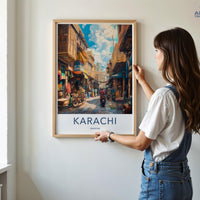 Karachi Poster - Pakistan Wall Art