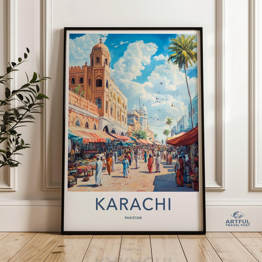 Karachi Poster - Pakistan Wall Art