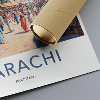 Karachi Poster - Pakistan Wall Art