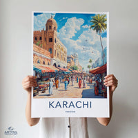 Karachi Poster - Pakistan Wall Art