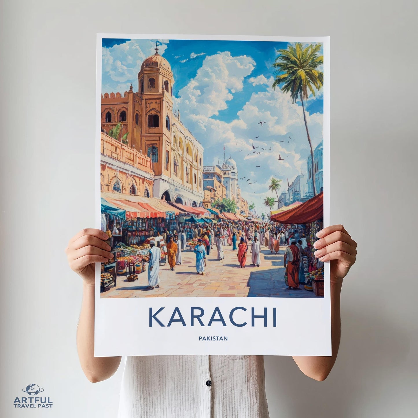 Karachi Poster - Pakistan Wall Art