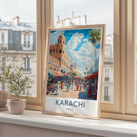 Karachi Poster - Pakistan Wall Art