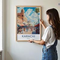 Karachi Poster - Pakistan Wall Art