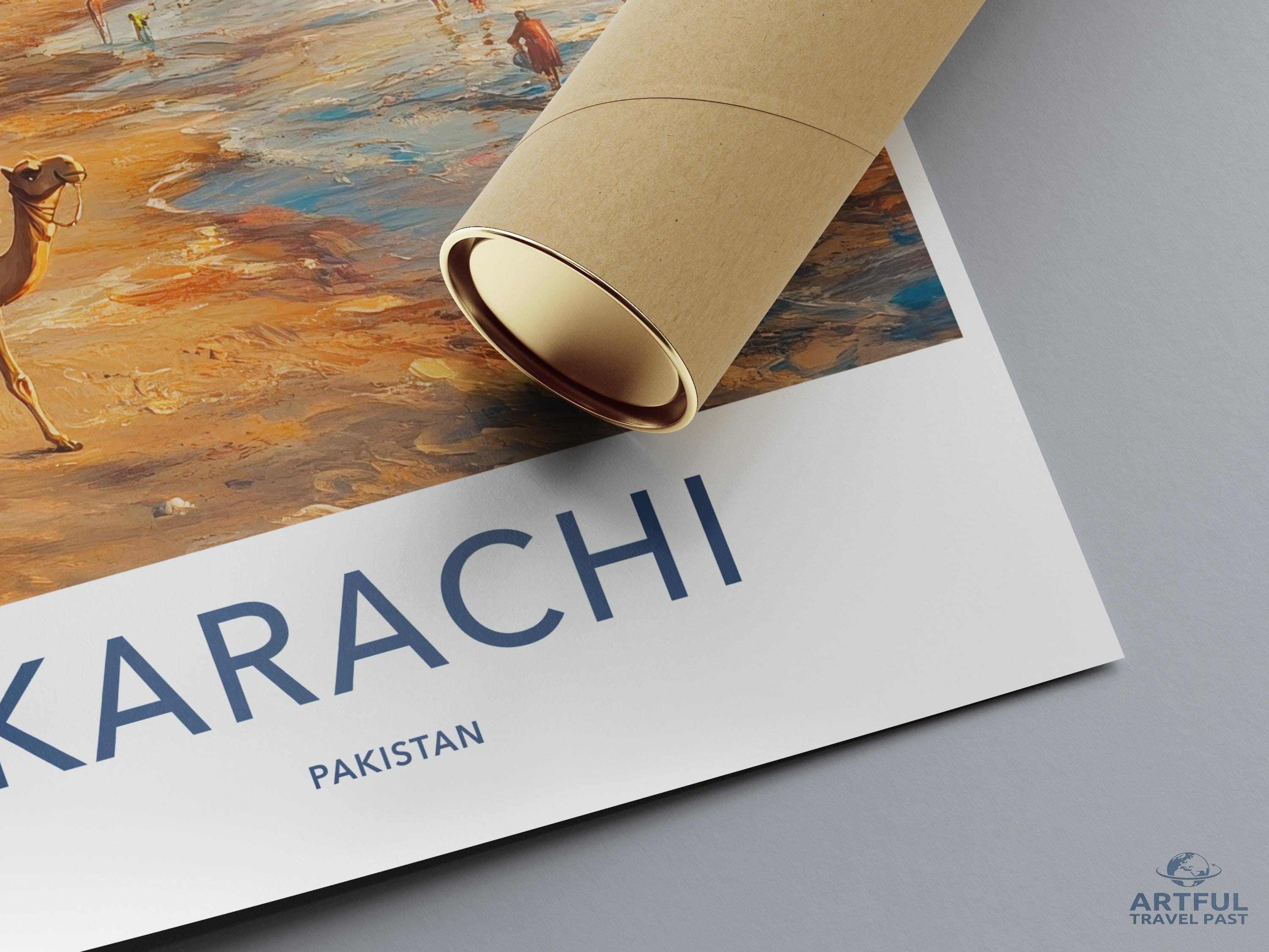 Karachi Poster - Pakistan Wall Art