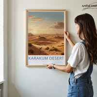 Karakum Poster - Turkmenistan Wall Art