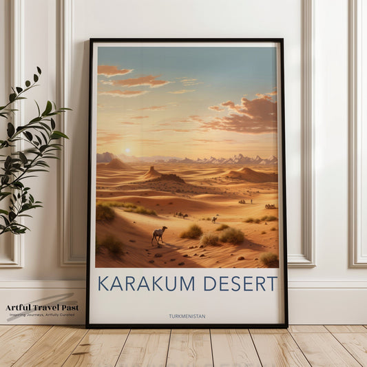 Karakum Poster - Turkmenistan Wall Art