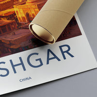 Kashgar Poster | China Wall Art | Asia Decor