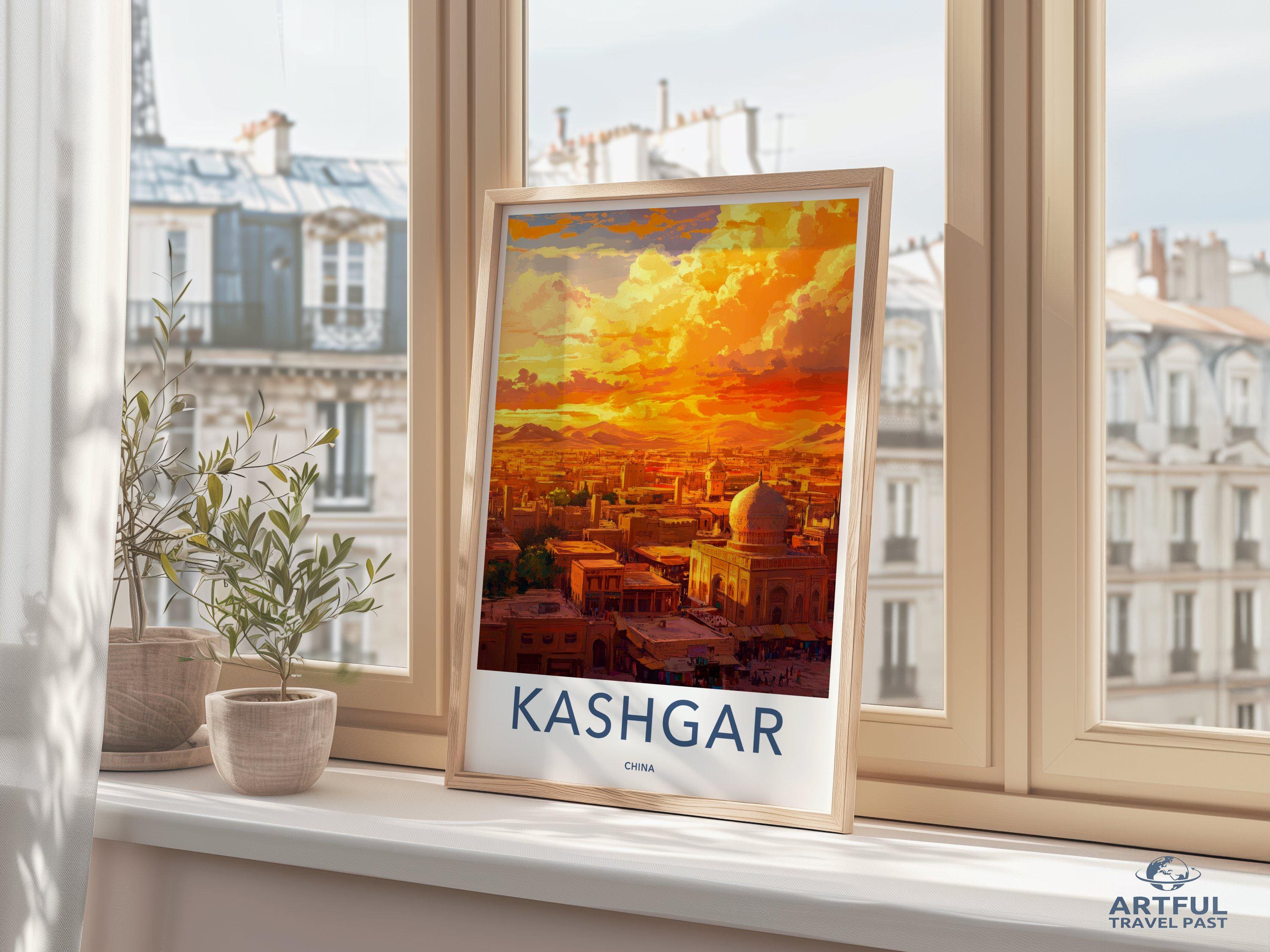 Kashgar Poster | China Wall Art | Asia Decor