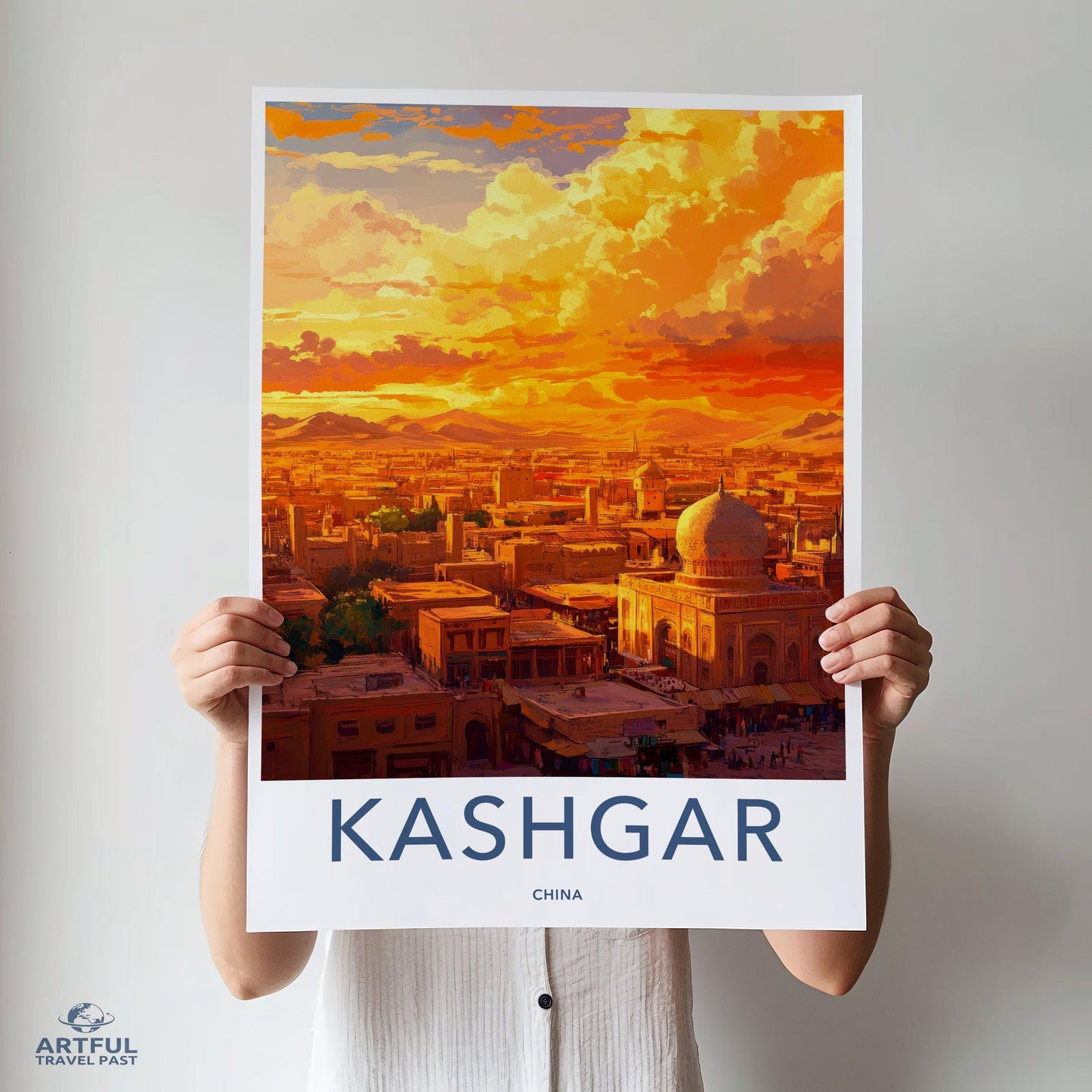 Kashgar Poster | China Wall Art | Asia Decor