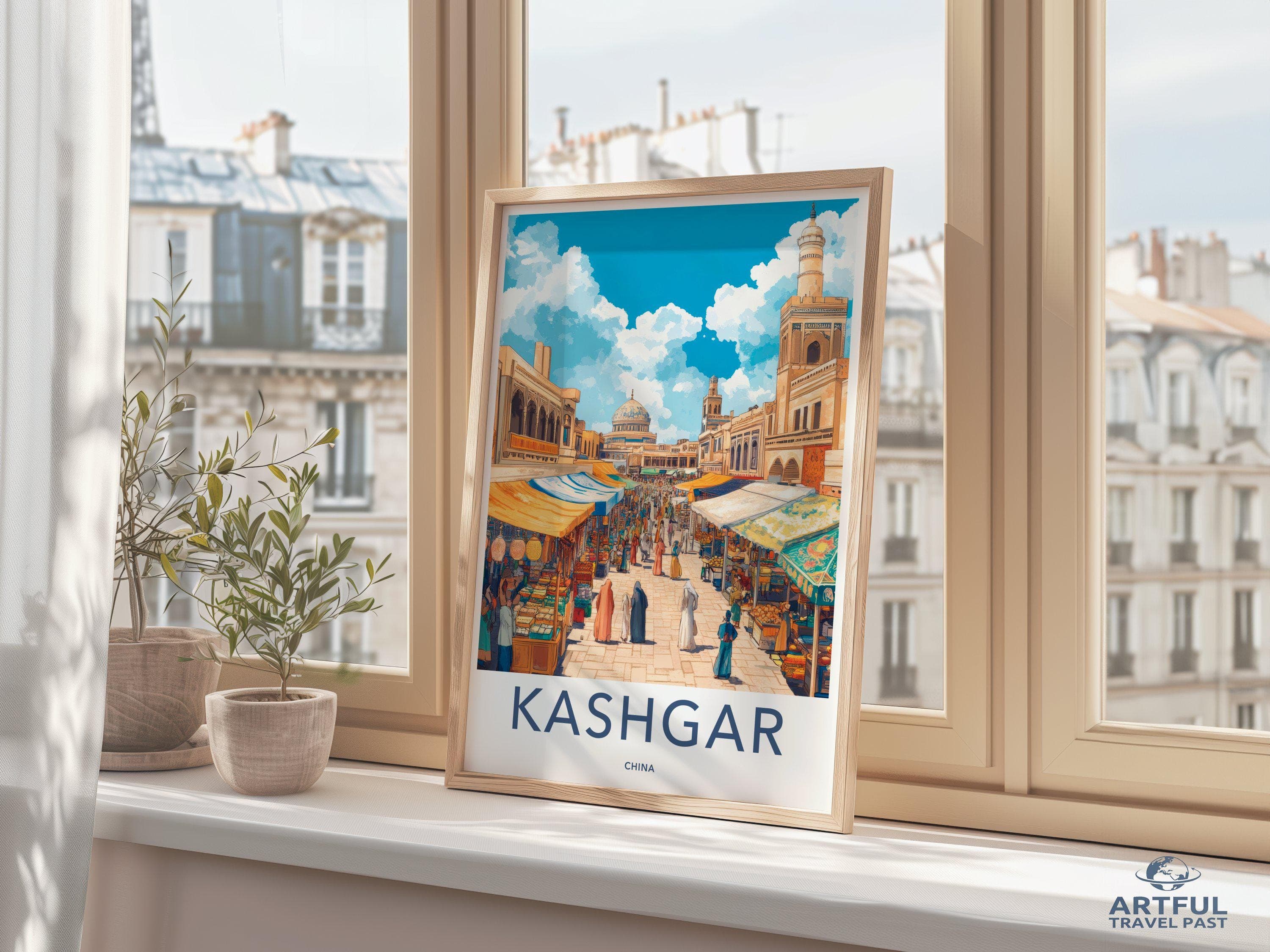 Kashgar Poster | China Wall Art | Asia Decor