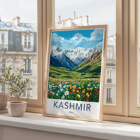 Kashmir Poster | Jammu and Kashmir Wall Art | India Decor