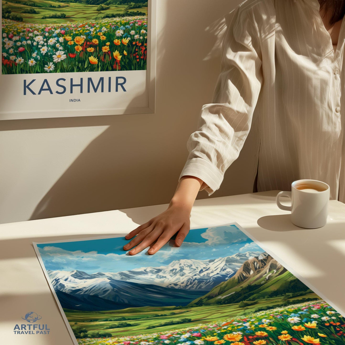 Kashmir Poster | Jammu and Kashmir Wall Art | India Decor