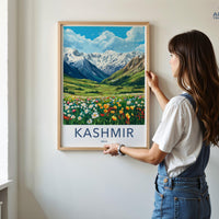 Kashmir Poster | Jammu and Kashmir Wall Art | India Decor