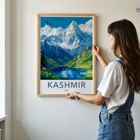Kashmir Poster | Jammu and Kashmir Wall Art | India Decor